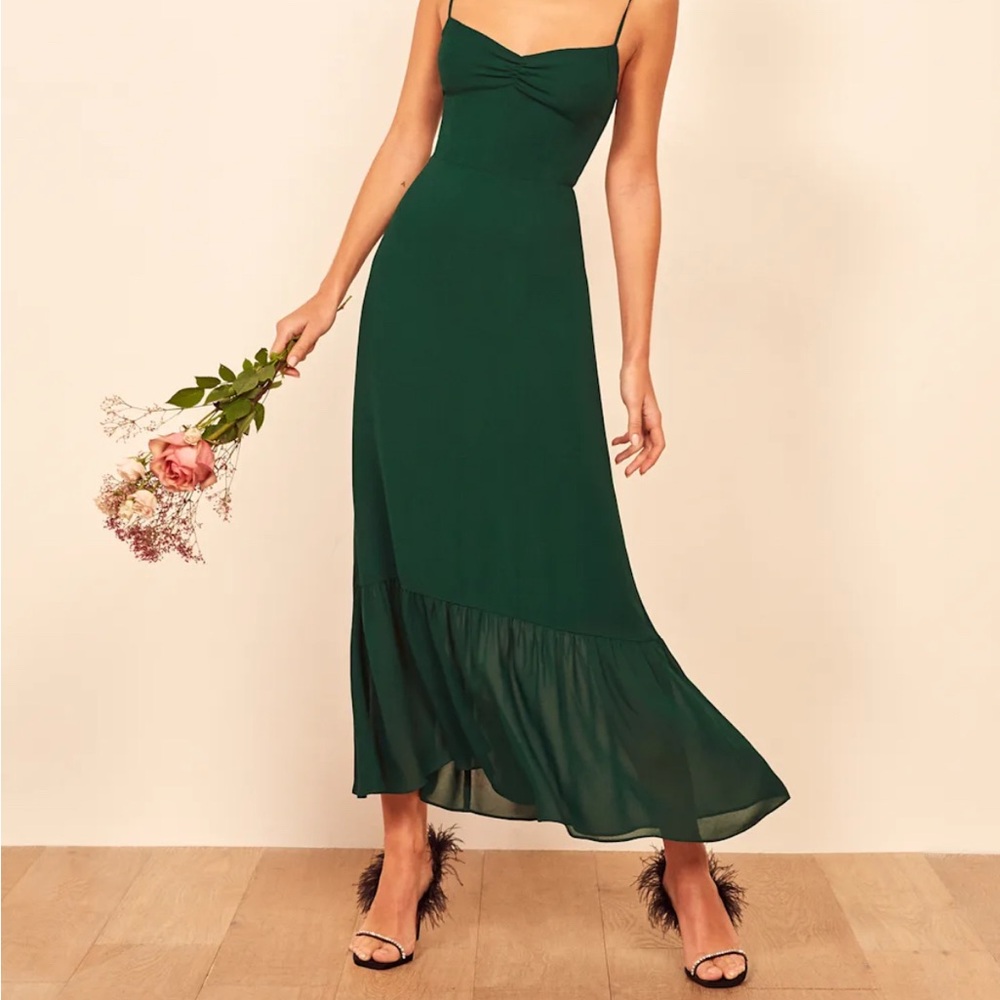 Elegant Green Maxi Dress